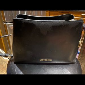 Black Sleek Mk Michael Kors Purse Handbag w Strap included